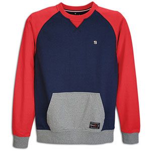 Southpole Color Block French Terry Crew   Mens   Casual   Clothing