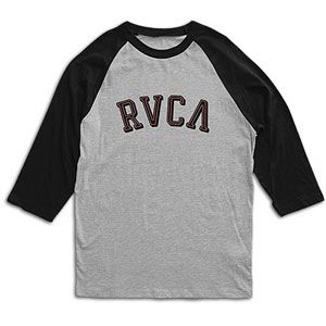 RVCA Barber Baseball Sleeve T Shirt   Mens   Casual   Clothing