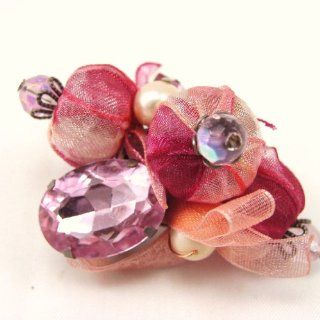 Brooch french touch Cendrillon pink. Jewelry