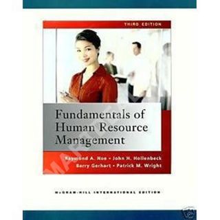 Fundamentals of Human Resource Mana by Noe Int Ed 3E