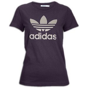 adidas Originals Trefoil S/S Logo T Shirt   Womens   Dark Violet