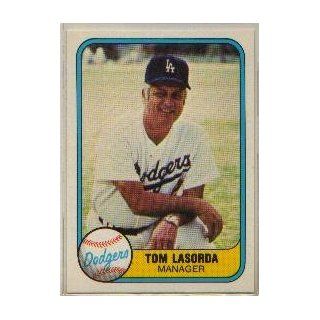 1981 Fleer #116 Tom Lasorda