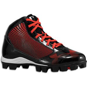Under Armour Yard Mid RM   Mens   Baseball   Shoes   Black/Red