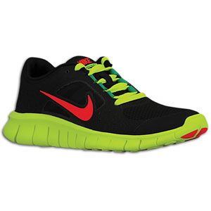 Nike Free Run 3   Boys Grade School   Black/Volt/Stadium Green/Bright