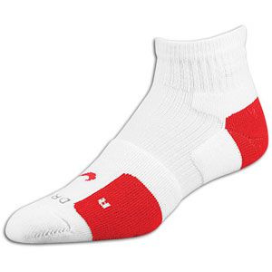 Nike Lebron Elite HI QTR Sock 2 Pack   Mens   White/Sport Red