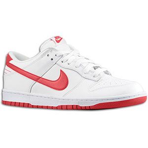 Nike Dunk Low   Mens   Basketball   Shoes   White/Sport Red