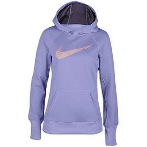 Nike All Time Swoosh Out Hoodie   Womens   Medium Violet/Dark Plum