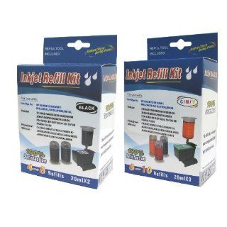 Cartridge refill kit for HP 60/901/121/818/60XL/901XL