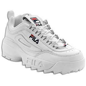 Fila Disruptor   Mens   Training   Shoes   White/Peacock/Vintage Red