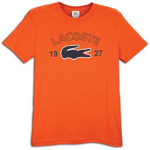 Lacoste Big Croc Applique S/S T Shirt   Mens   Casual   Clothing