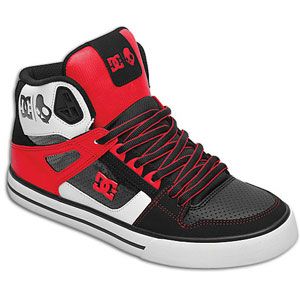 DC Shoes Spartan Hi   Mens   Skate   Shoes   Black/White/Athletic Red