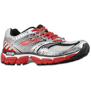 Brooks Glycerin 9   Mens   Running   Shoes   White/Silver/Tango Red