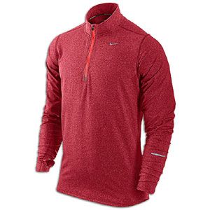 Nike Element 1/2 Zip Running Top   Mens   Gym Red/Heather/Reflective