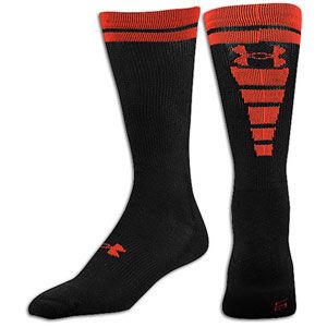 Under Armour Zagger Sock   Mens   Football   Accessories   Black/Red