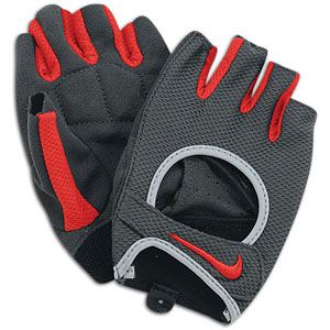Nike Fit Lightweight Gloves   Womens   Anthracite/Sport Red/Wolf Grey