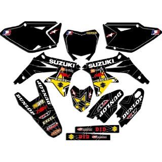Senge Graphics 1996 1998 Suzuki RM 125/250 Race Kit Black : 