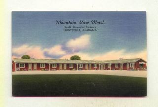  View Motel South Memorial Parkway Huntsville Alabama Old Linen