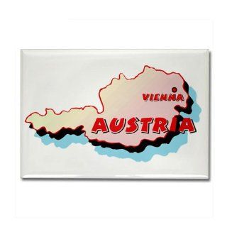 Austria Map Rectangle Magnet by  Kitchen