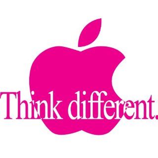 Apple Think Different Sticker Decal Peel and Stick Pink