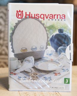 Husqvarna Viking Embroidery Card Disk 3 Designer 1