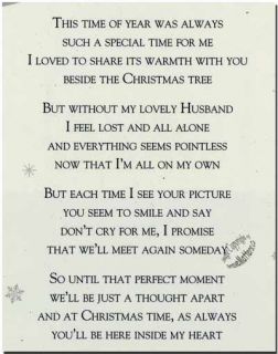 Christmas Grave Card Wonderful Husband Free Holder C109