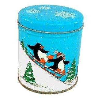  Round Christmas Tin Case Pack 136   423541: Patio, Lawn & Garden