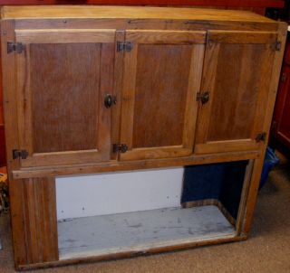Beautiful Antique Hoosier Wooden Kitchen Hutch Top Only
