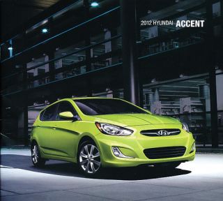 2012 Hyundai Accent Sales Brochure Catalog