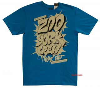 Zoo York Crew Mens XL T Shirt Aqua Blue True East Unbreakable XLarge