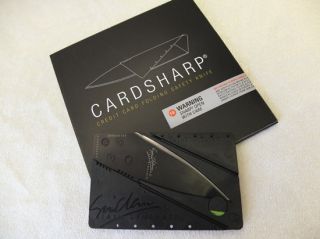 Iain Sinclair Cardsharp 2 Credit Card Folding Safety Knife Black