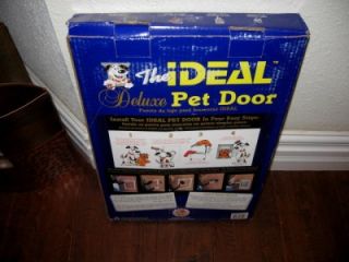 Ideal Deluxe Extra Large Pet Dog/Doggy/Cat Door White Heavy Duty
