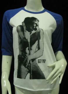 Iggy Pop The Stooges Punk Rock Jersey Women T Shirt Vintage re Printed