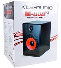 Ikey Audio M 808V2 8 Bi Amped Active Powered Studio Monitors Kevlar