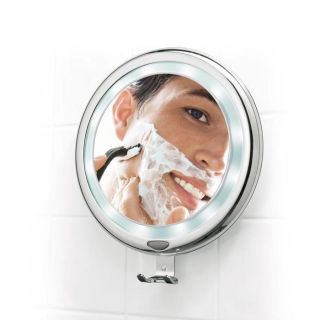 Brookstone Fogless Lighted Shower Mirror 9
