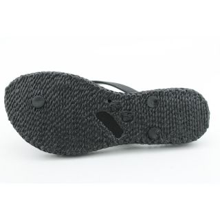 Ilse Jacobsen Hornbaek Sangria 17 Womens Sz 7 Black Flip Flops Sandals