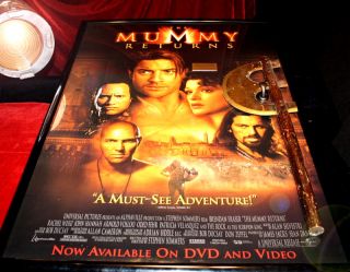 Brendan Fraser Signed Autograph Mummy Returns Screen Used Prop Axe COA