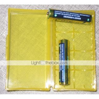 USD $ 1.99   18650 Plastic Case Holder Storage Box (yellow),