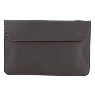 USD $ 12.79   11 Inch Ultra Thin Leather Laptop Envelope Case for