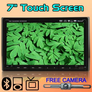  HD LCD In Deck 7 Touch Screen Stereo Car DVD Player Radio Bluetooth TV