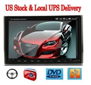 Double 2 DIN 7 HD in Dash Car Stereo DVD CD Radio Player Deck SWC