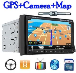 Touch Screen 7in Dash Car Stereo GPS Navigation Camera