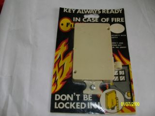 In Case of Fire DonT Get Locked in Your Home Key Holde