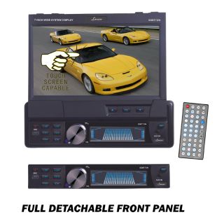  Single DIN in Dash Motorized Touch Screen TFT LCD Monitor