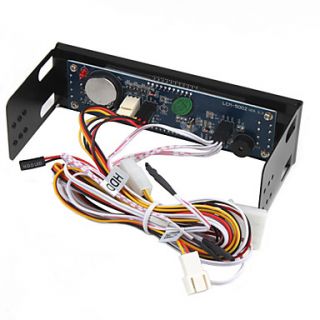 25 PC Front Panel LCD Thermostat & Fan Speed Controller with