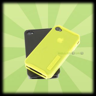 Incipio Silicrylic Apple iPhone 4 Gel Shell Combo Yellow & Black Case