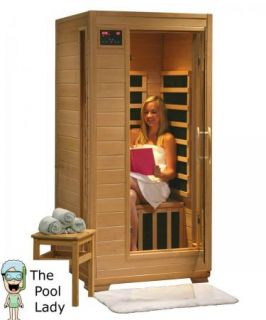 Person Sauna Fir Far Infrared 5 Carbon Heaters Hemlock CD  Free