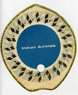 Indian Airlines Hand Fan State Bank Travellers Checks