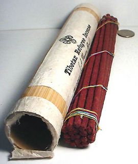 Tibetan Incense x 3 Bamboo Tube World Refugee Mandala