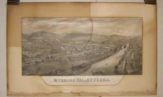 Antique Wyoming Valley Pennsylvania Railroad Indian Massacre Site