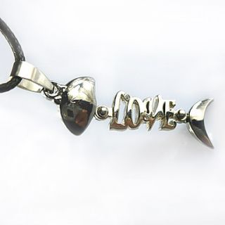USD $ 3.29   Fish Bone Love Style Necklace,